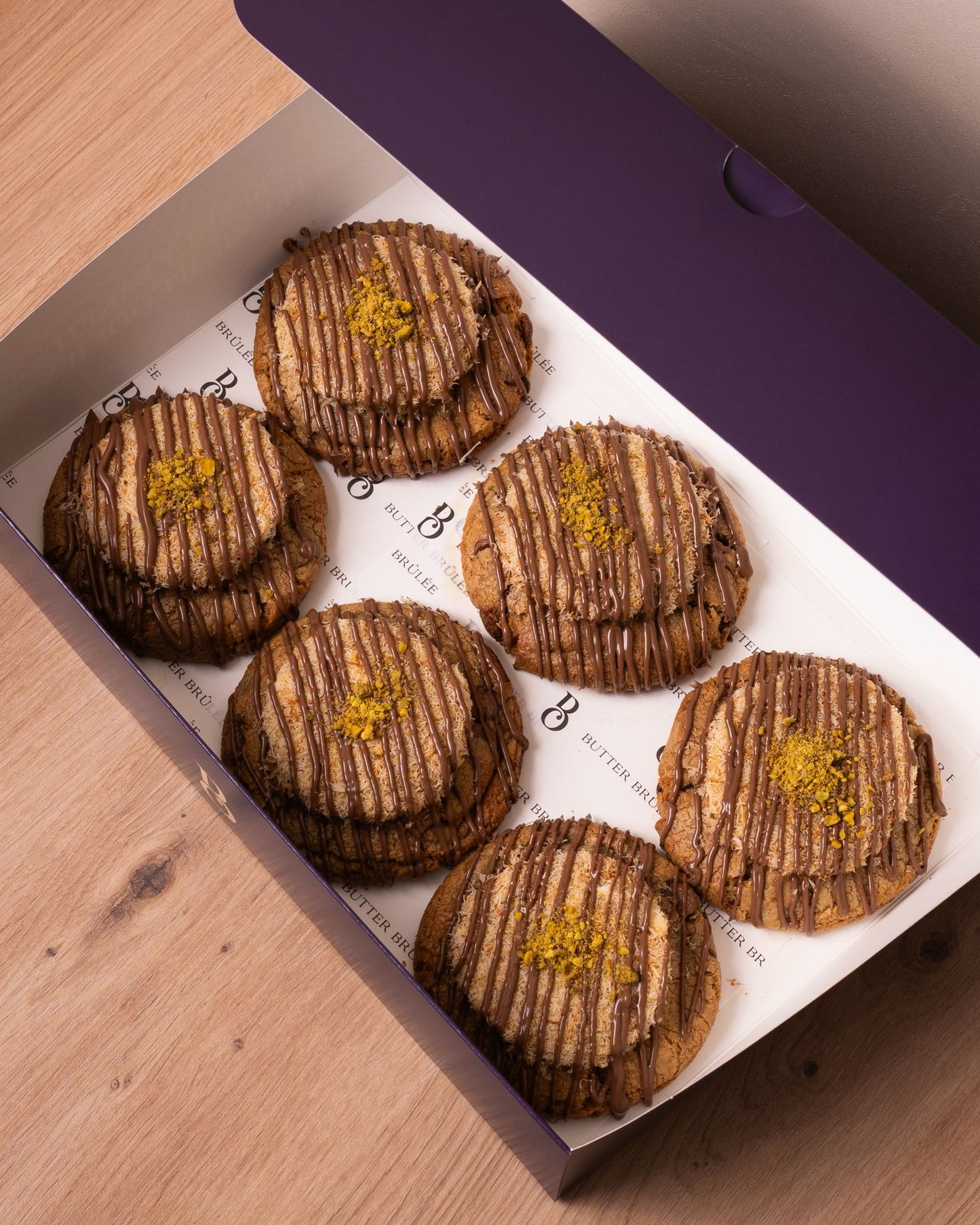 Pistachio Kunafah cookies